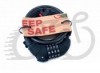 Кодовый замок Green Cycle PYM3789 (PY3127) в силиконовой обойме 8x150см, смена кода, светодиодная подсветка циферблата, черный+ крепление