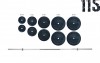 Штанга 115 кг + Гантели по 16 кг