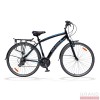 Велосипед SKD 28 OPTIMABIKES HIGHWAY AM Al с багажн. чёрно-синий